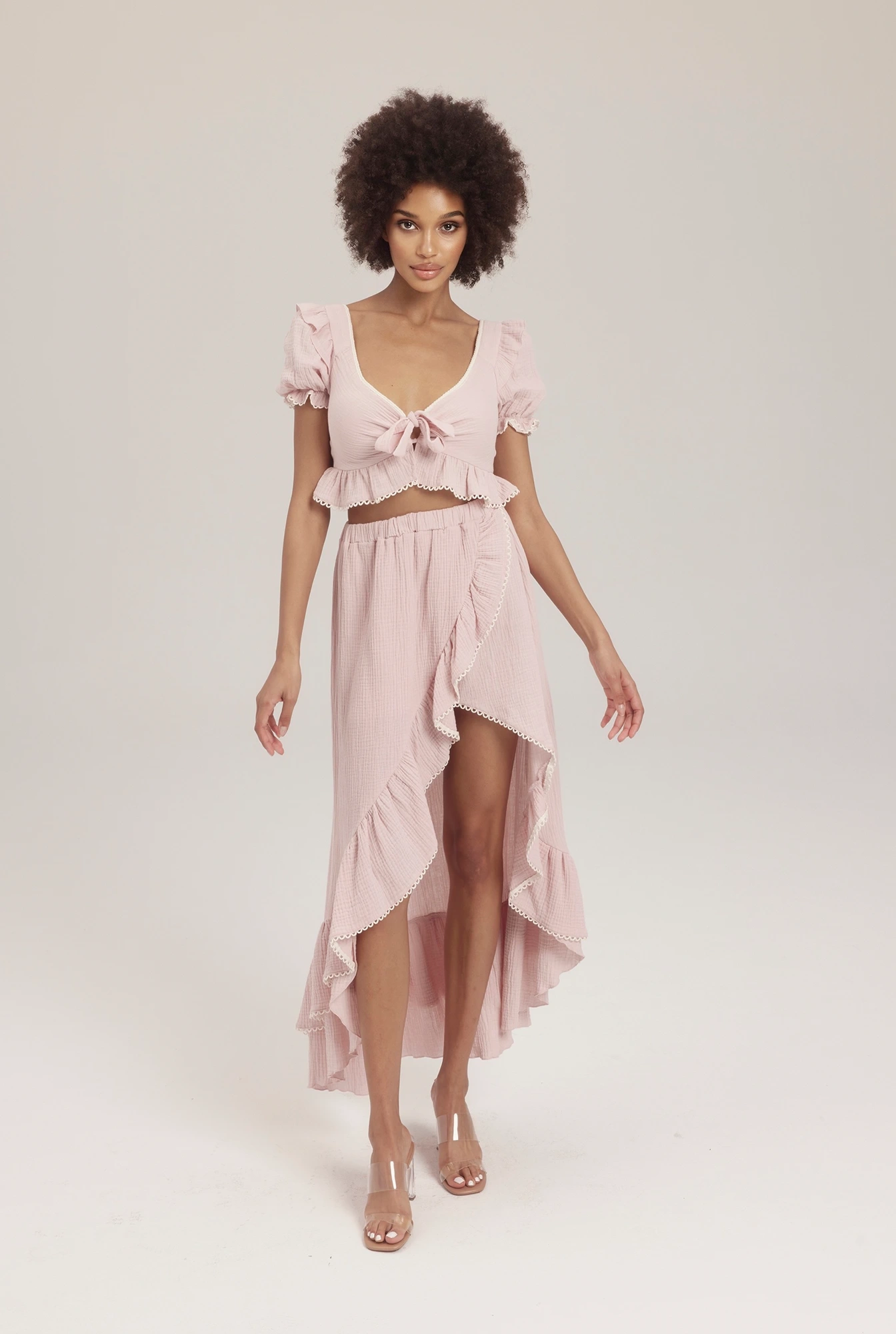 Set Ester Pink - set in cotone color rosa festivo